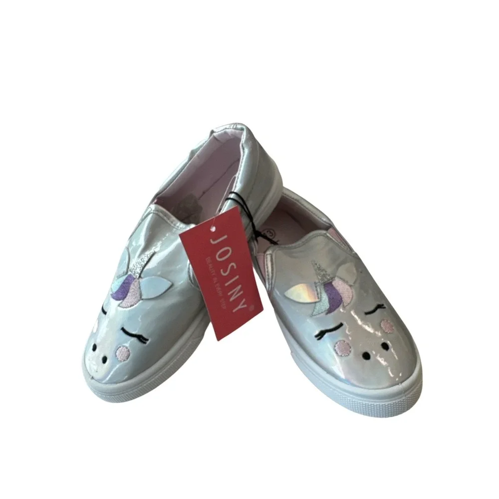 Kids Shoes Bundle Josiny Unicorn Slip-On + Mini Melissa Jelly Ballet Flats Sz 13